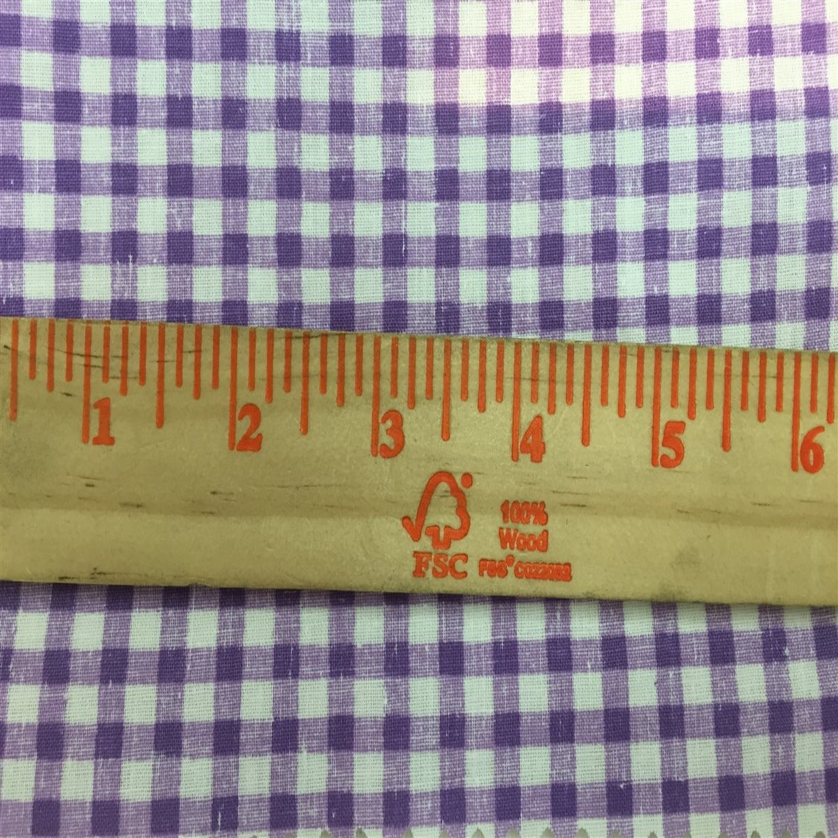 Gingham Checkered Print Poly Cotton Fabric