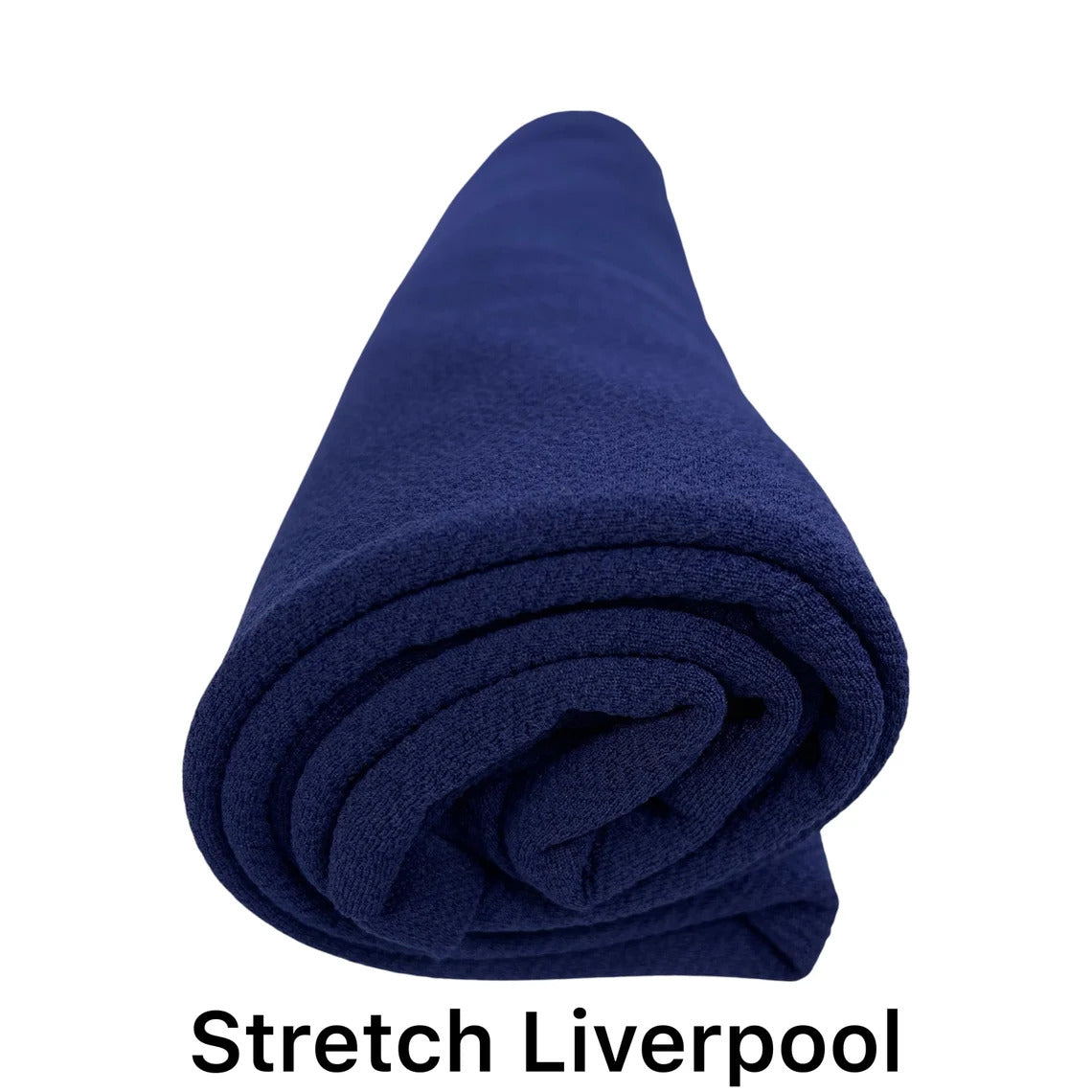 FabricLA Double Knit Liverpool Spandex Stretch Fabric Navy