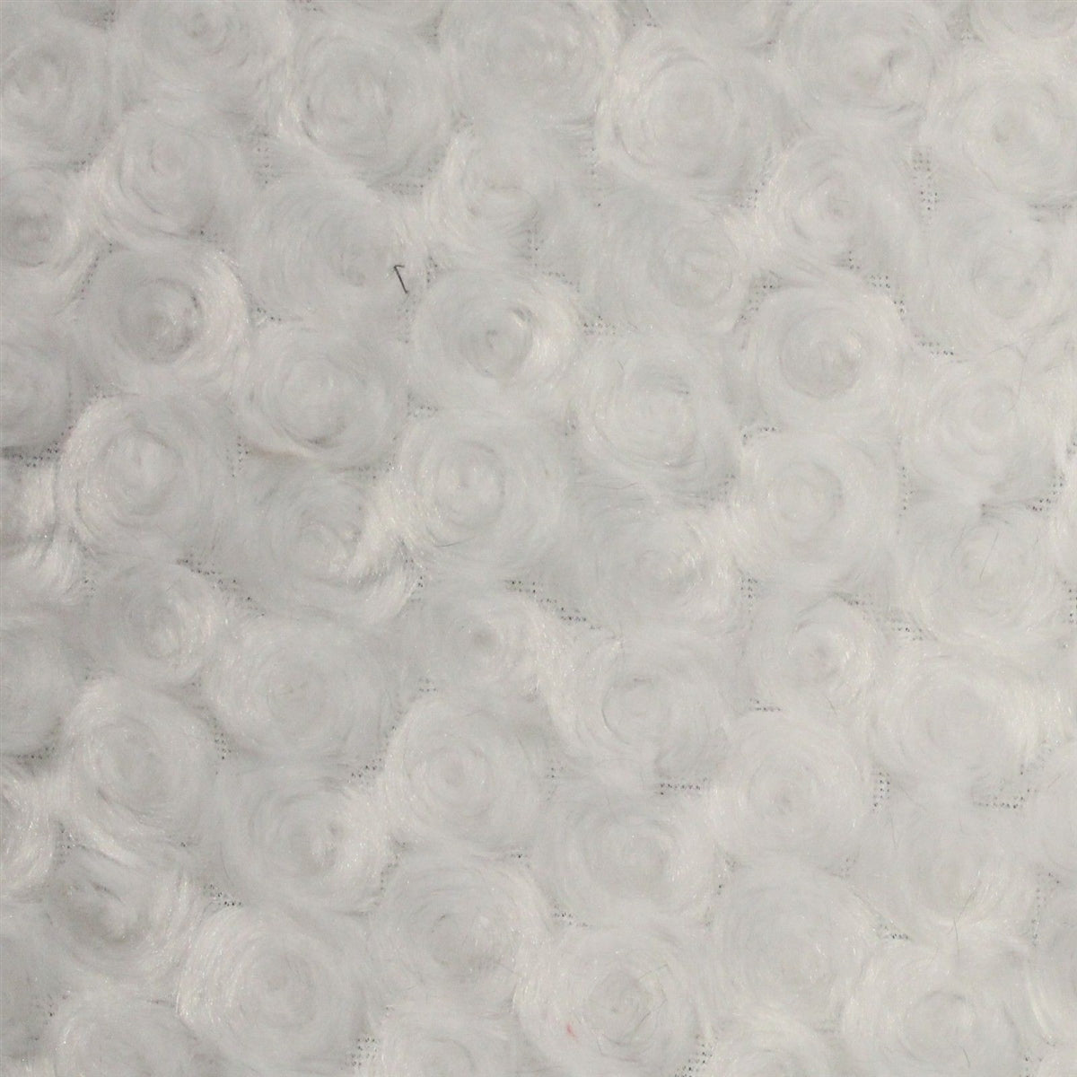 Swirl Rosebud Faux Fur Fabric