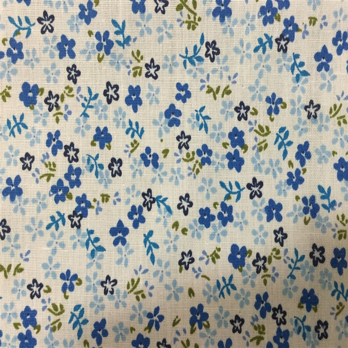 Small Floral Print Poly Cotton Fabric