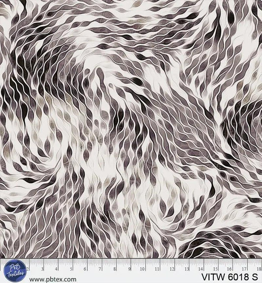 108" Vitality Chic Grey Cotton Wideback Fabric per yard