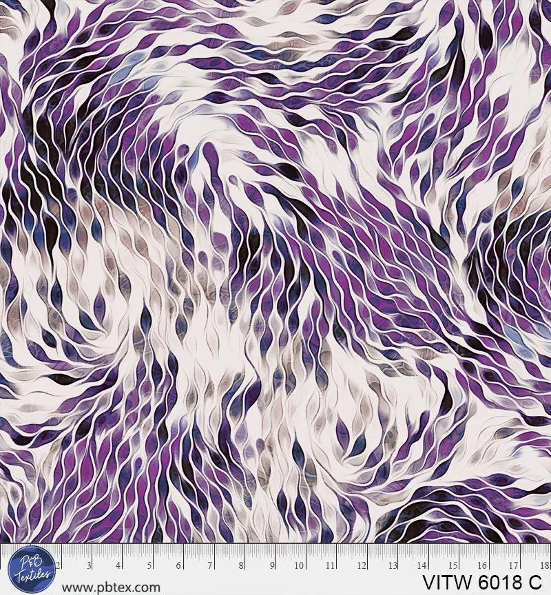 108" Vitality Chic Purple Cotton Wideback Fabric per yard