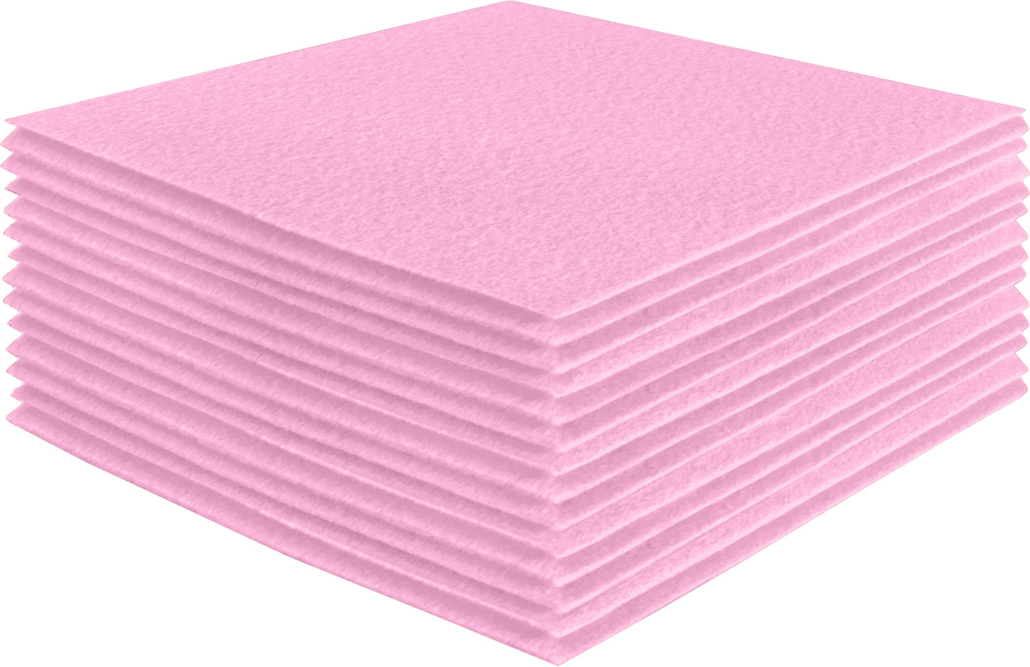FabricLA Acrylic Felt Craft Sheet Packs – Baby Pink | Soft 100% Acrylic Felt Sheets for DIY & Crafts