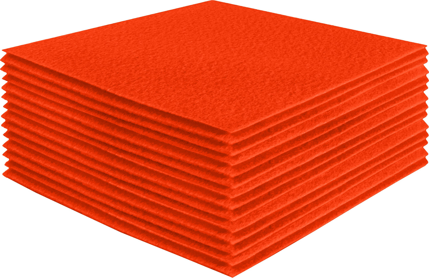 FabricLA Acrylic Felt Craft Sheet Packs – Neon Orange | Soft 100% Acrylic Felt Sheets for DIY & Crafts