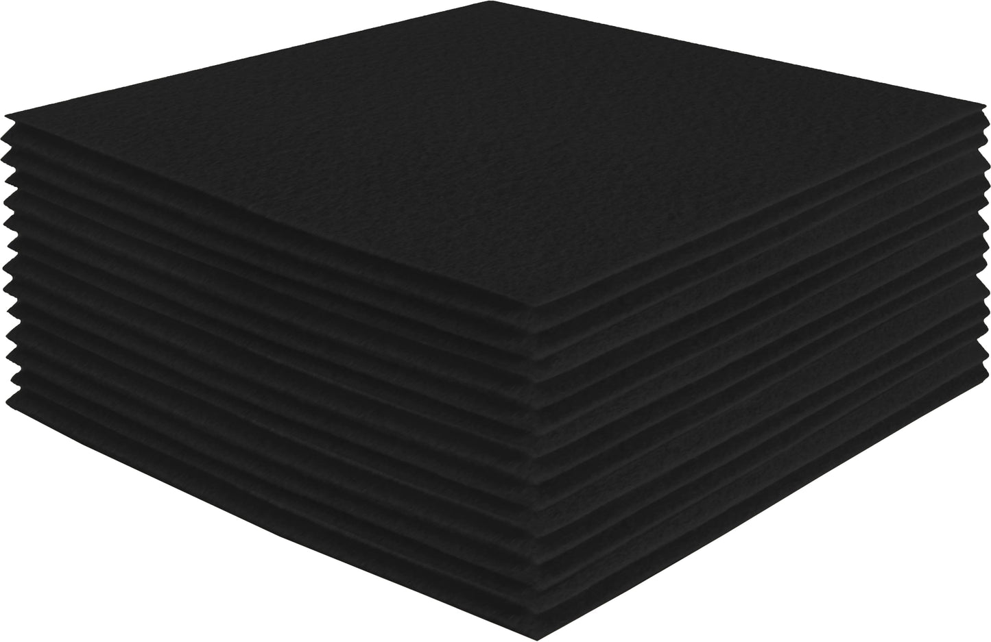 FabricLA Acrylic Felt Craft Sheet Packs – Black | Soft 100% Acrylic Felt Sheets for DIY & Sewing