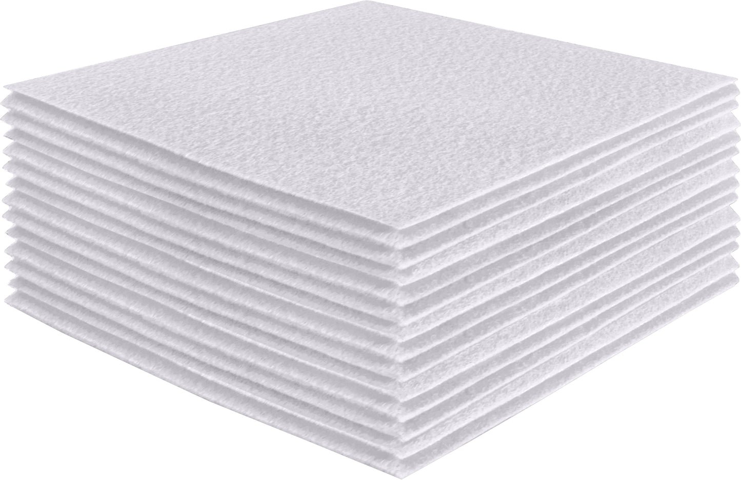FabricLA Acrylic Felt Craft Sheet Packs – White | Soft 100% Acrylic Felt Sheets for DIY & Sewing