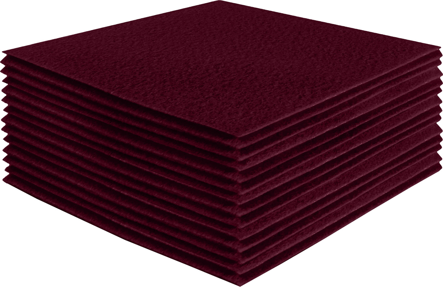 FabricLA Acrylic Felt Craft Sheet Packs – Burgundy | Soft 100% Acrylic Felt Sheets for DIY & Sewing Projects