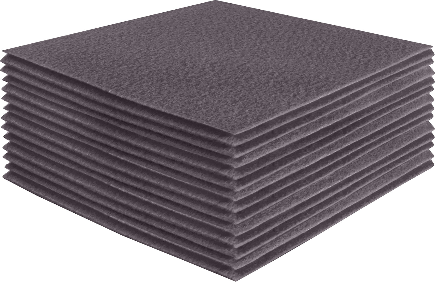 FabricLA Acrylic Felt Craft Sheet Packs – Platinum Gray | Soft 100% Acrylic Felt Sheets for DIY & Crafts