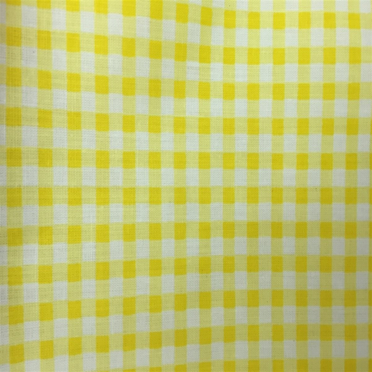 Gingham Checkered Print Poly Cotton Fabric