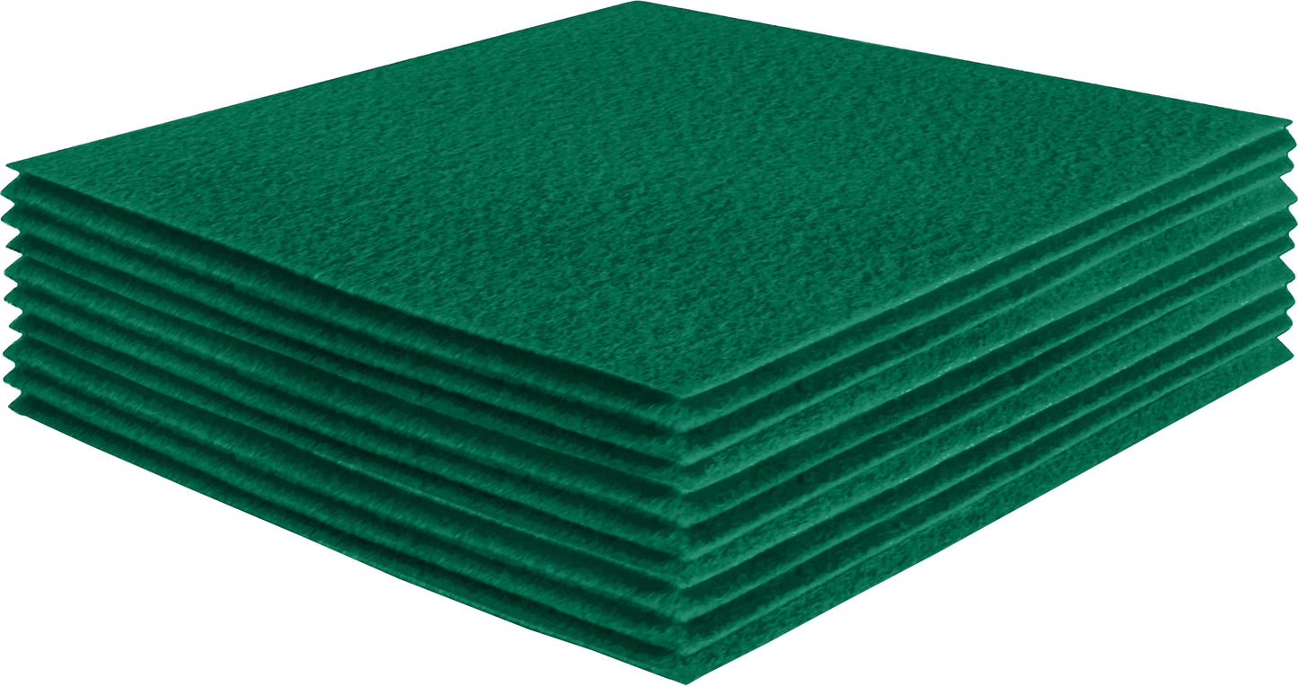 FabricLA Acrylic Felt Craft Sheet Packs – Kelly Green | Soft 100% Acrylic Felt Sheets for DIY & Crafts