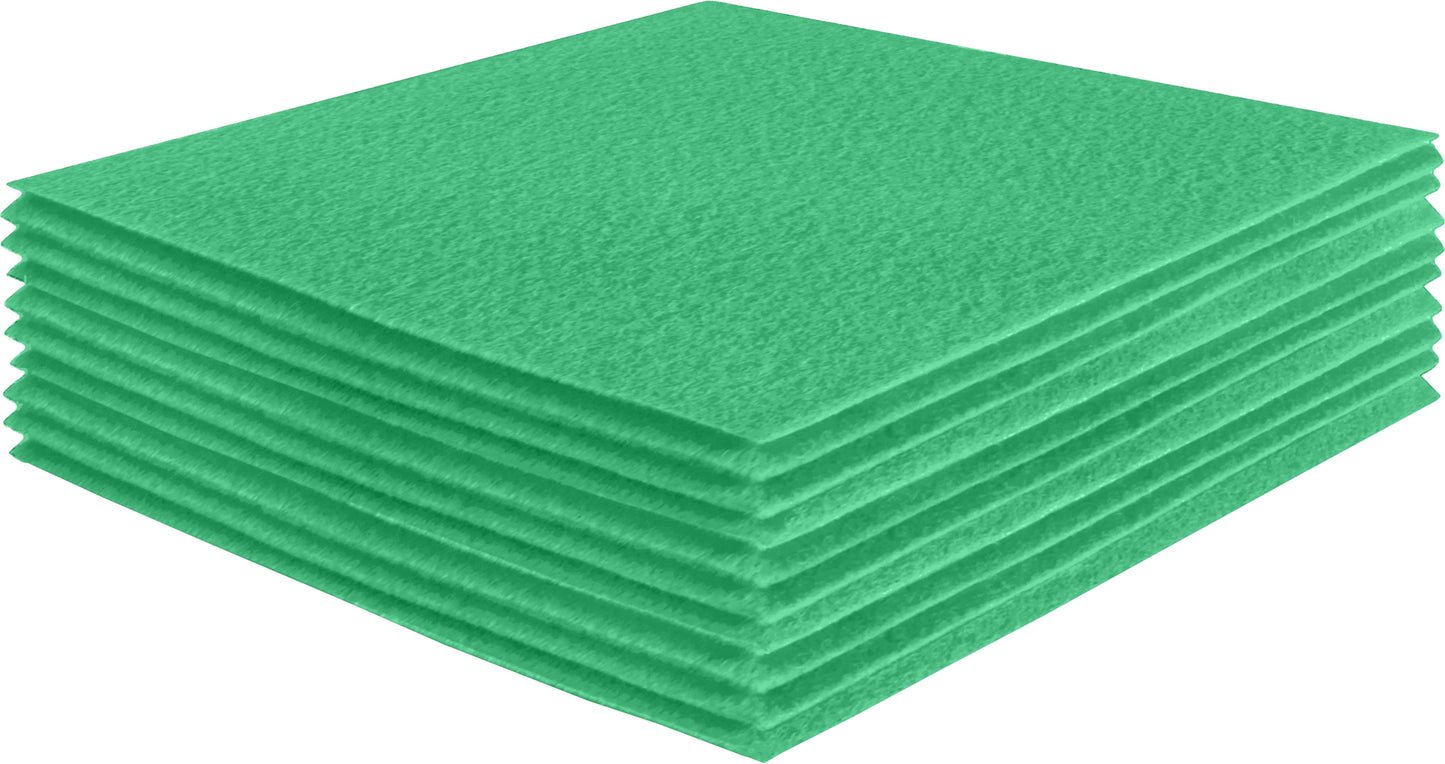 FabricLA Acrylic Felt Craft Sheet Packs – Mint | Soft 100% Acrylic Felt Sheets for DIY & Crafts