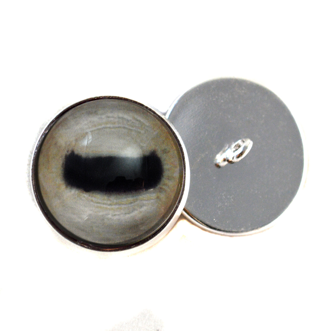 Pale Goat Sew-On Button Glass Eyes