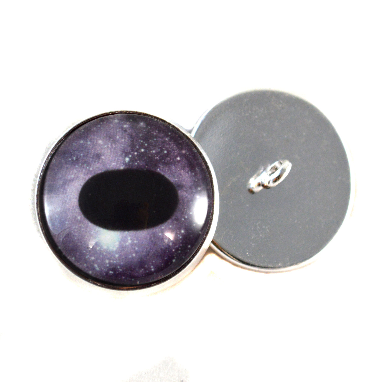 Purple Unicorn Sew-On Button Glass Eyes