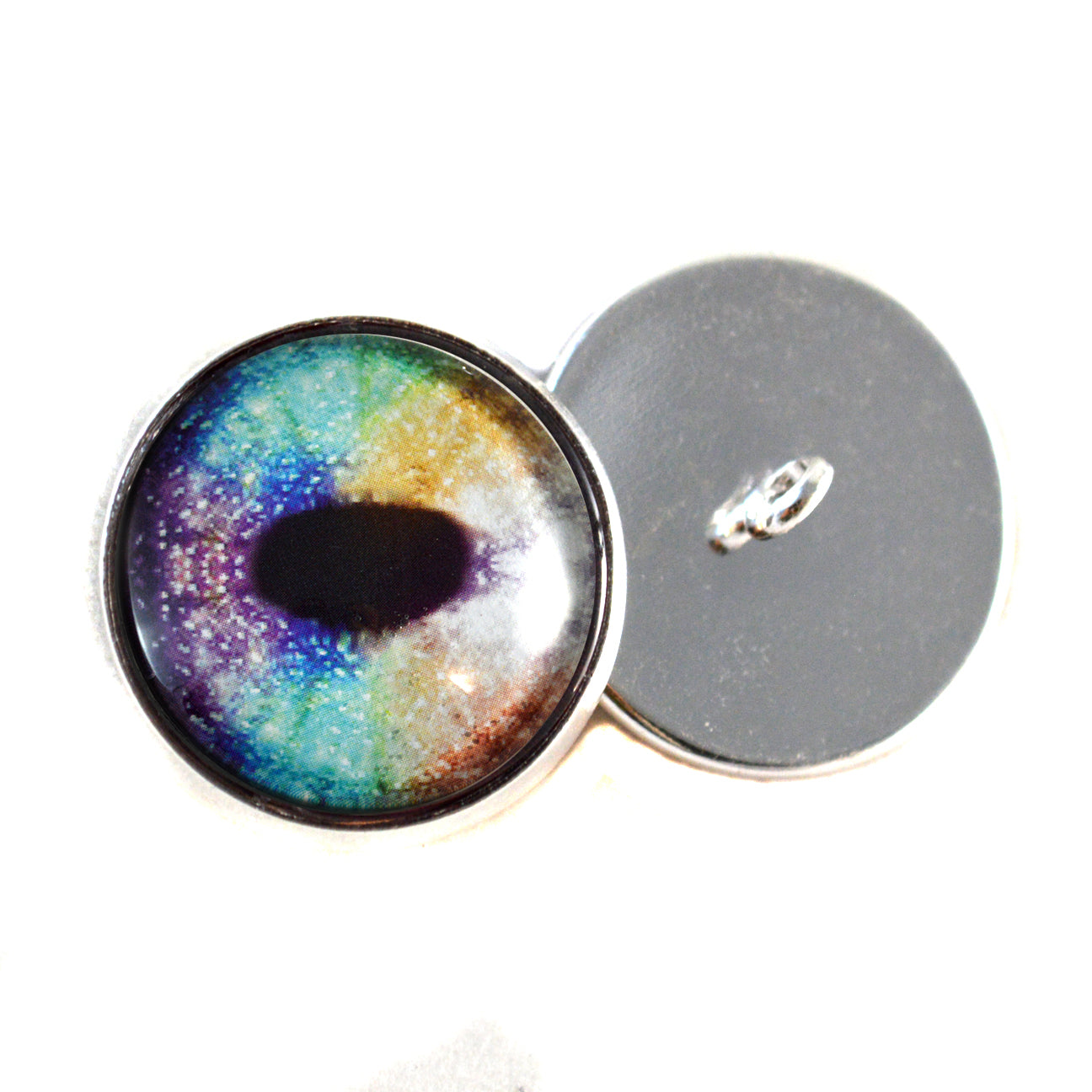Rainbow Unicorn Sew-On Button Glass Eyes