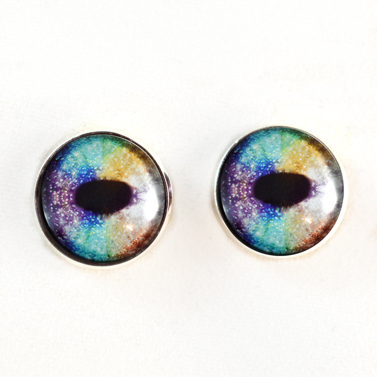 Rainbow Unicorn Sew-On Button Glass Eyes