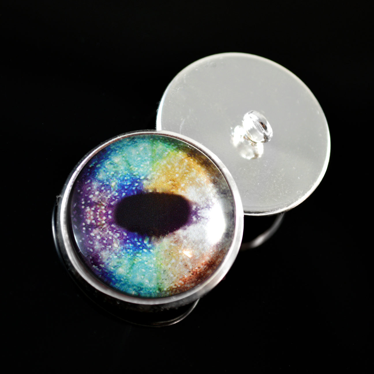 Rainbow Unicorn Sew-On Button Glass Eyes