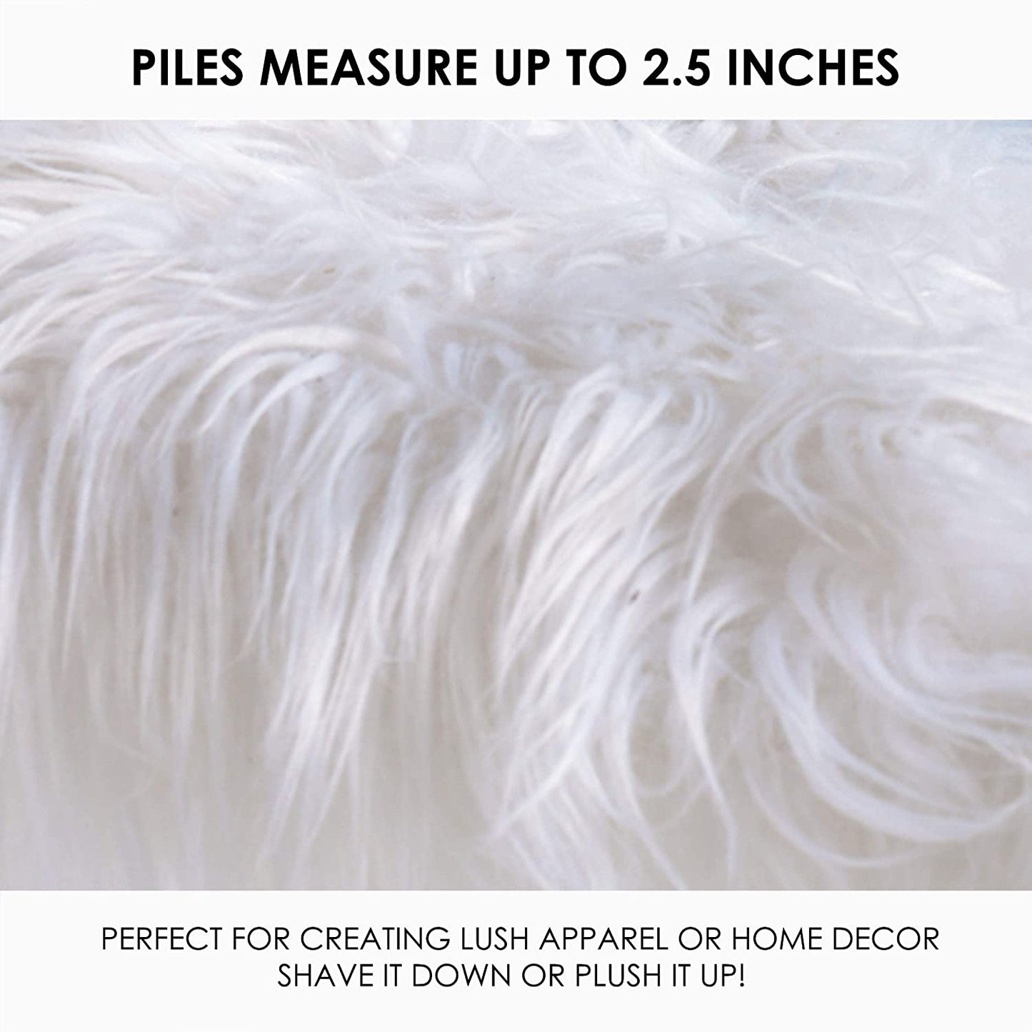 FabricLA Faux Fur Fabric Scraps | Many Colors