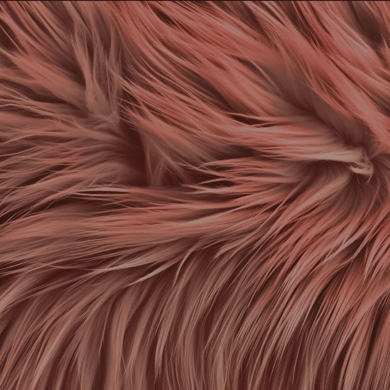 Round Shaggy Faux Fur Fabric - 36 Inches Diameter - Circular Fluffy Faux Fur for Home Decor