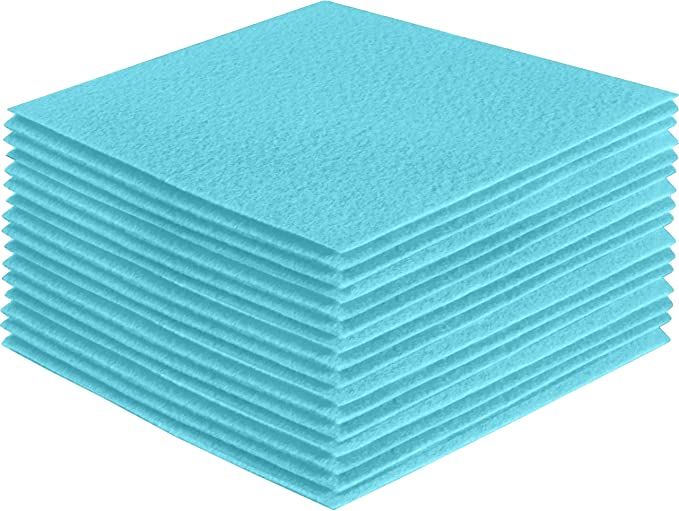 FabricLA Acrylic Felt Craft Sheet Packs – Baby Blue | Soft 100% Acrylic Felt Sheets for DIY & Crafts