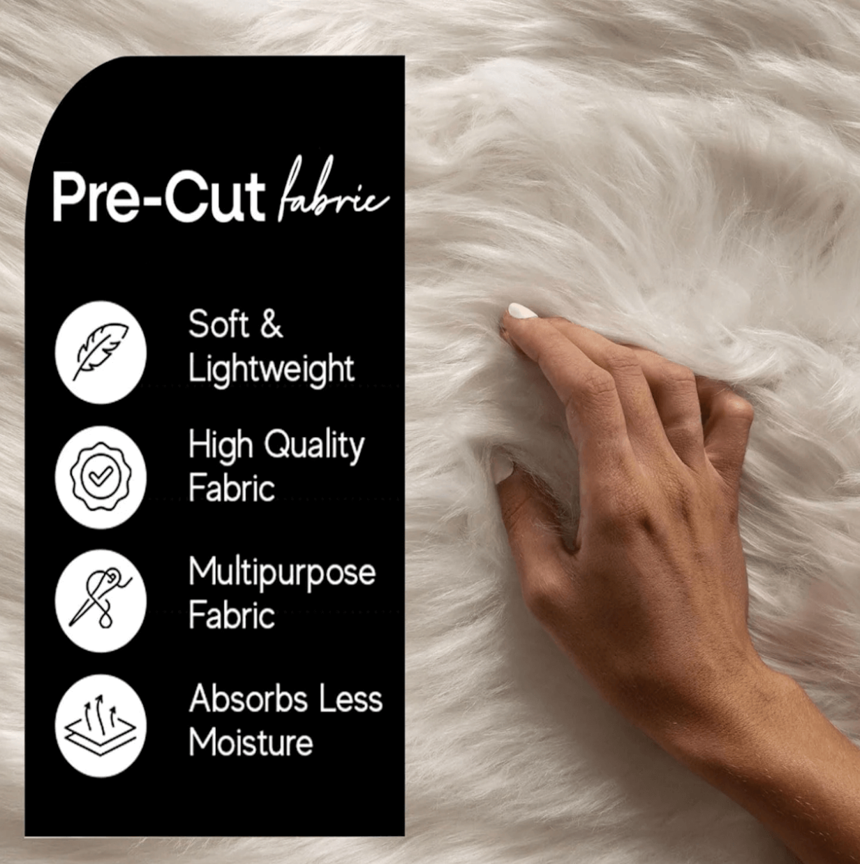 Mocha Mousse Faux Fur Fabric Trim | Variety of Bundles and sizes for Crafting & DIY Costumes