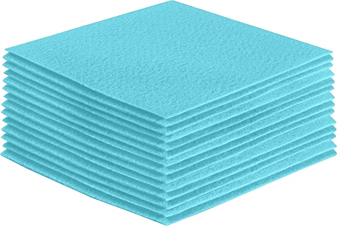 FabricLA Acrylic Felt Craft Sheet Packs – Baby Blue | Soft 100% Acrylic Felt Sheets for DIY & Crafts