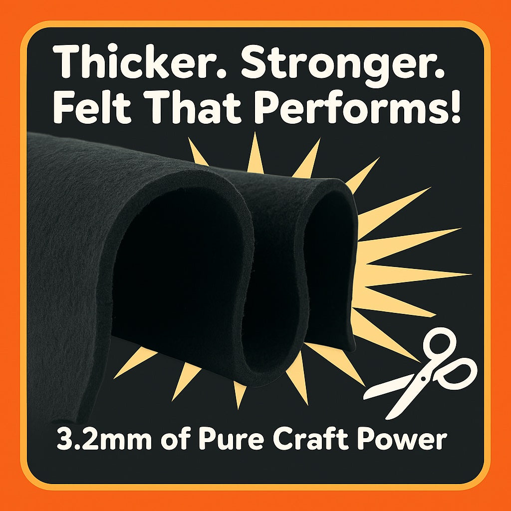3.2mm Thick Soft Acrylic Felt Fabric – 60" Wide | FabricLA