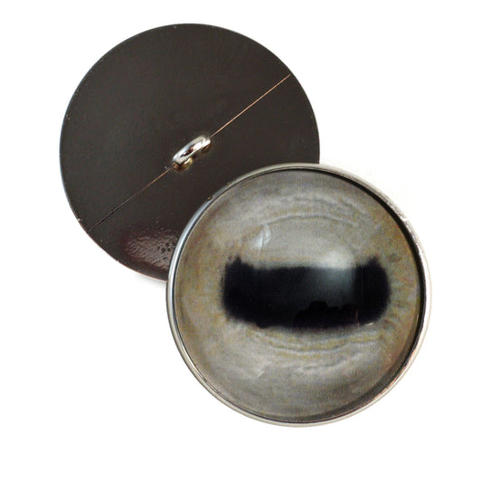 Pale Goat Sew-On Button Glass Eyes