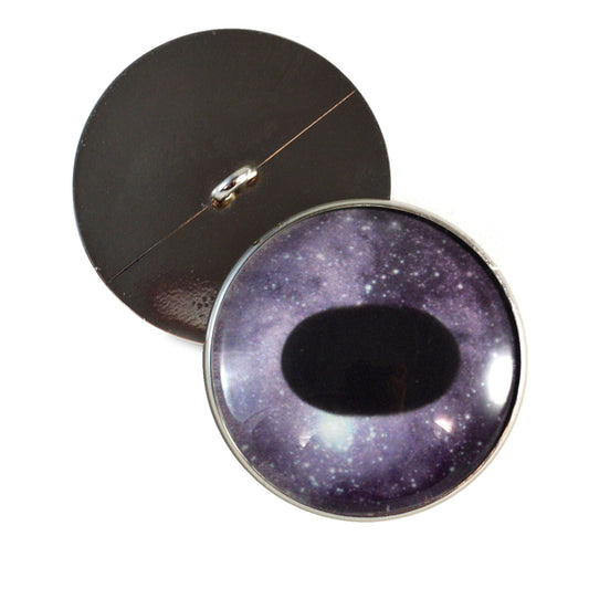 Purple Unicorn Sew-On Button Glass Eyes
