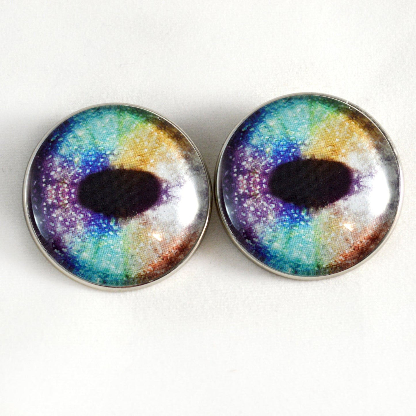Rainbow Unicorn Sew-On Button Glass Eyes