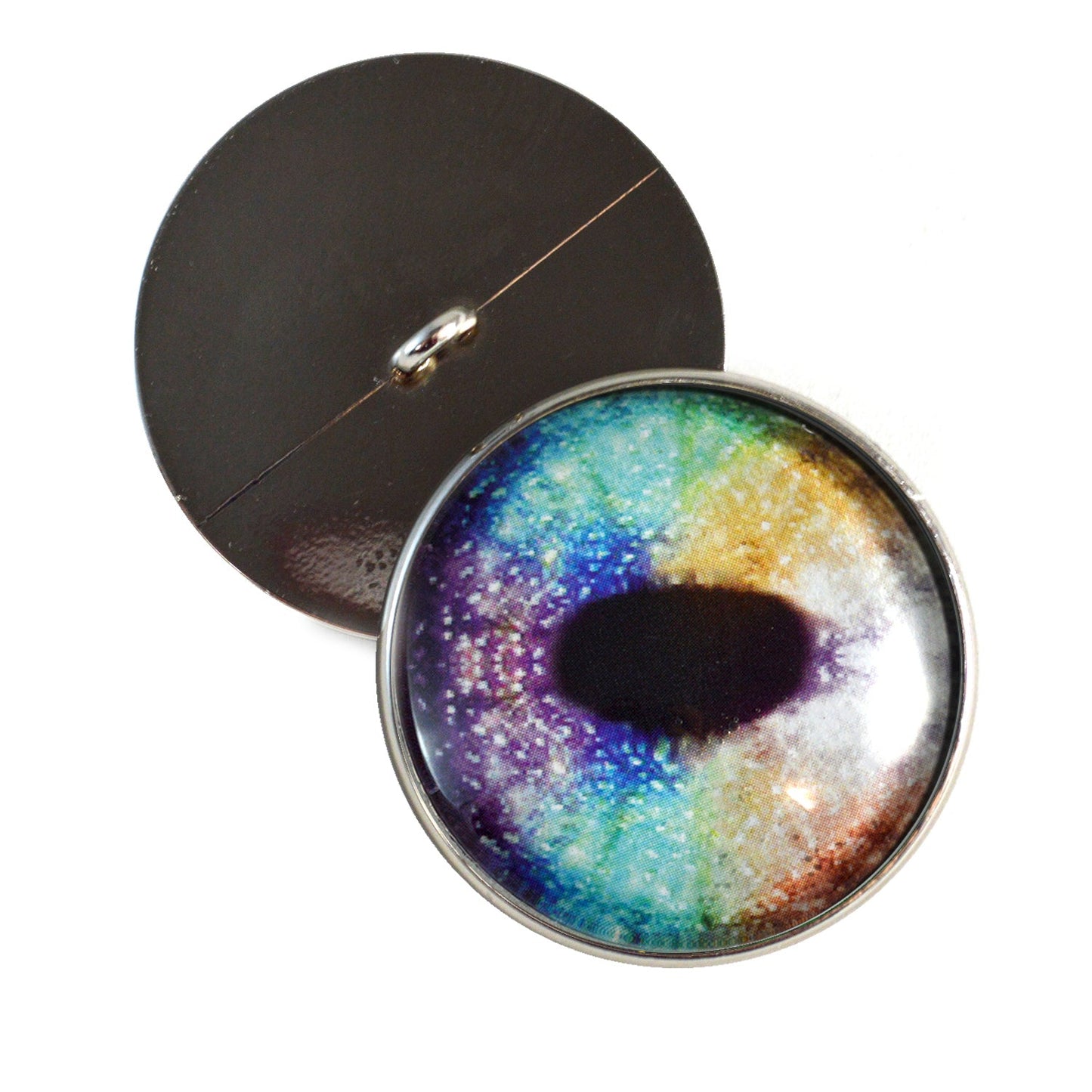 Rainbow Unicorn Sew-On Button Glass Eyes