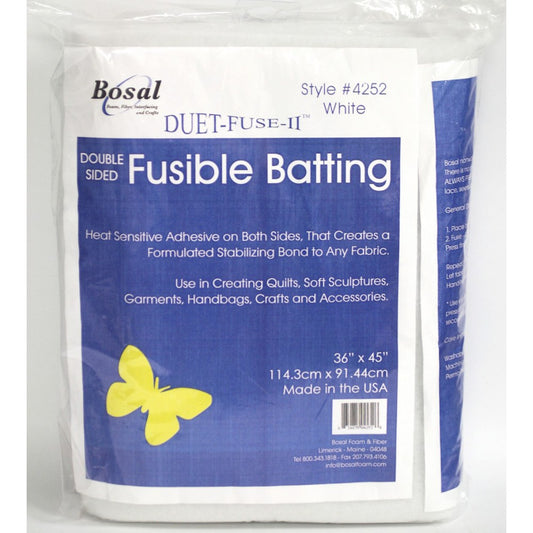 Duet Fuse II, Double Sided Fusible Batting - 36" x 45"