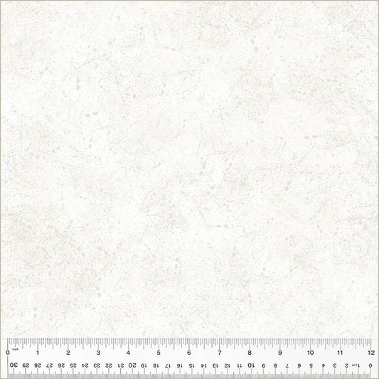 White Ivory Noteworthy Splatter 44"/45 Fabric Per Yard