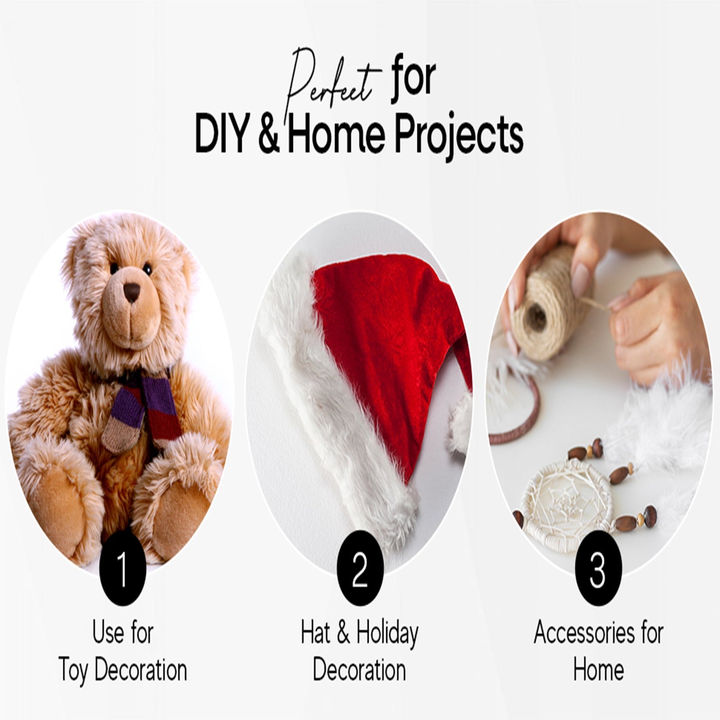 Faux Fur Fabric Squares | Chocolate