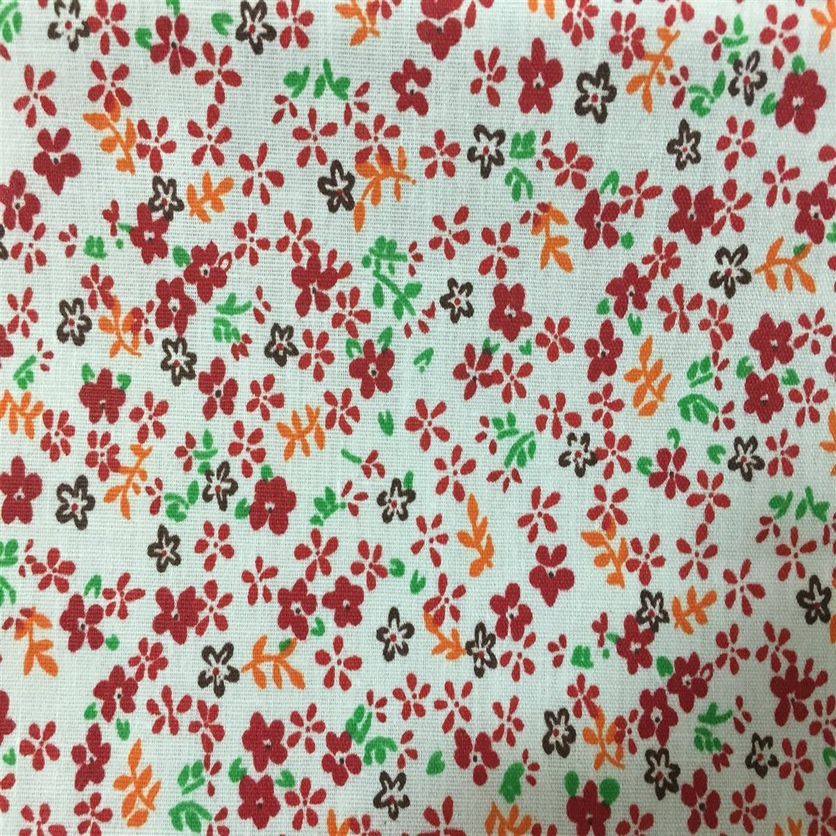Small Floral Print Poly Cotton Fabric
