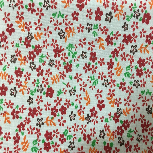 Small Floral Print Poly Cotton Fabric