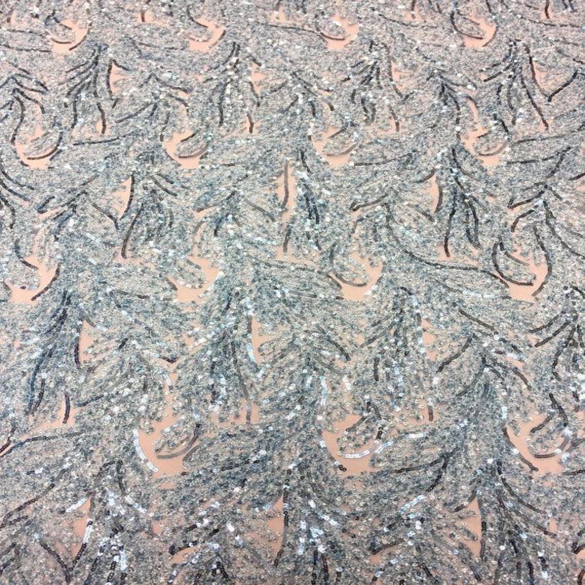 Cozy Pop Thread Floral Sequins Fabric