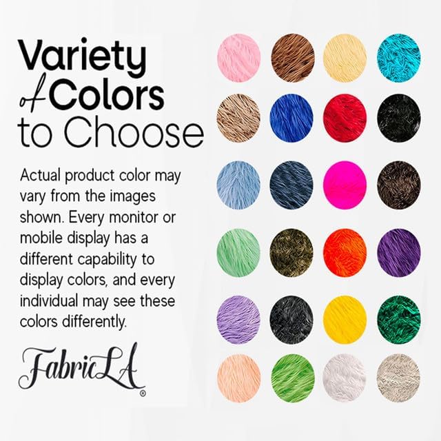 Faux Fur Fabric - 4 Yards Pre-Cut | Ideal for Crafts & Sewing Projects