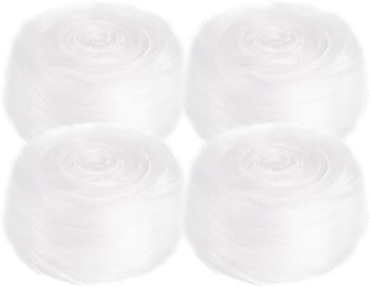 FabricLA Faux Fur Ribbon Trim Fabric -  Soft Christmas Fur Great for Crafting, Sewing, and Decorating - White