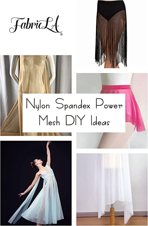 FabricLA Nylon Spandex Performance Power Mesh Fabric | Grey