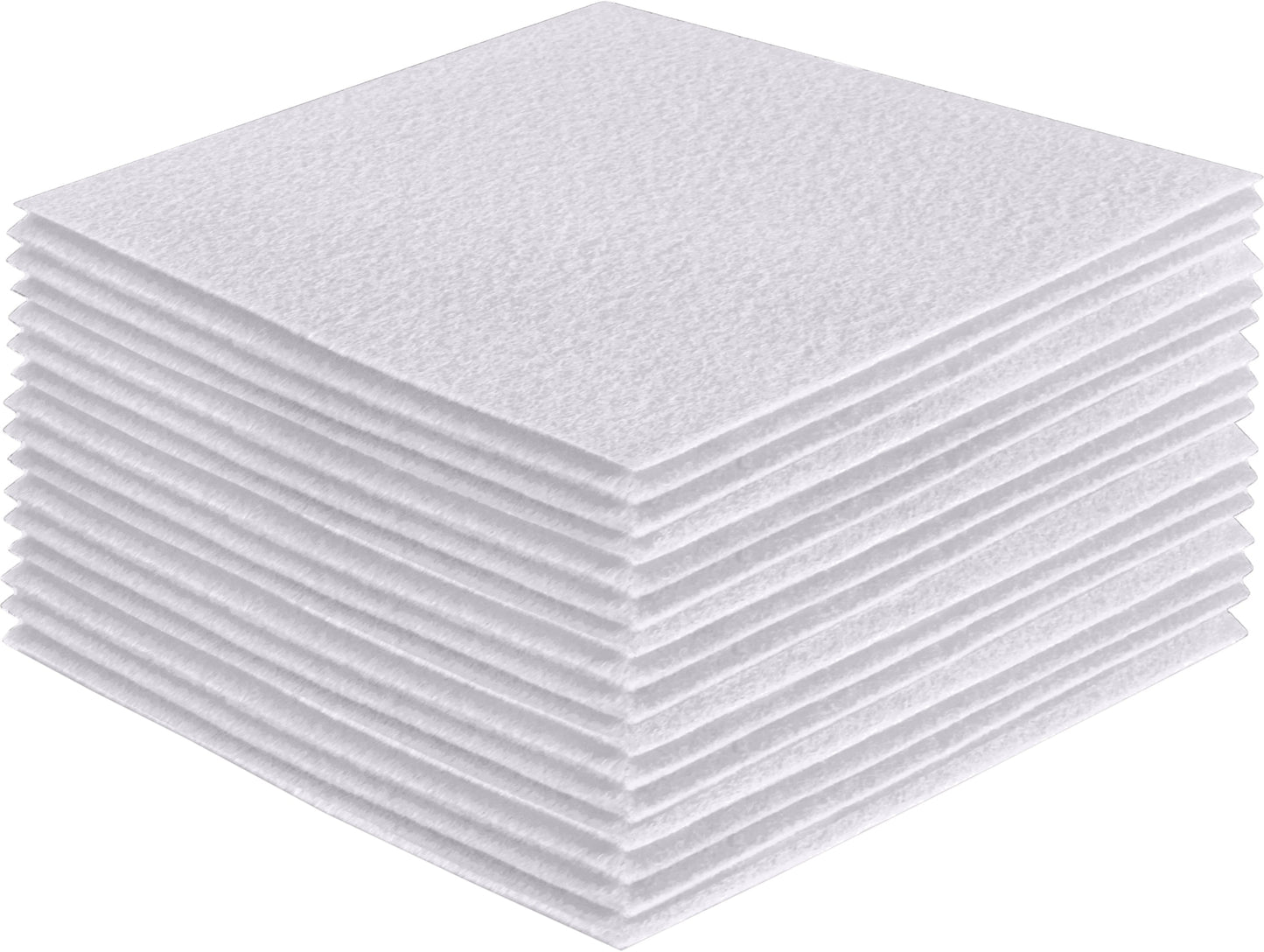 FabricLA Acrylic Felt Craft Sheet Packs – White | Soft 100% Acrylic Felt Sheets for DIY & Sewing