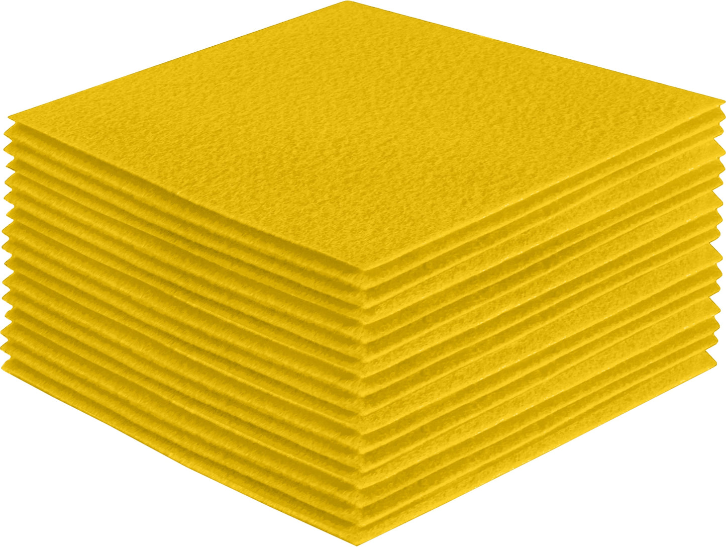 FabricLA Acrylic Felt Craft Sheet Packs – Yellow | Soft 100% Acrylic Felt Sheets for DIY & Crafts