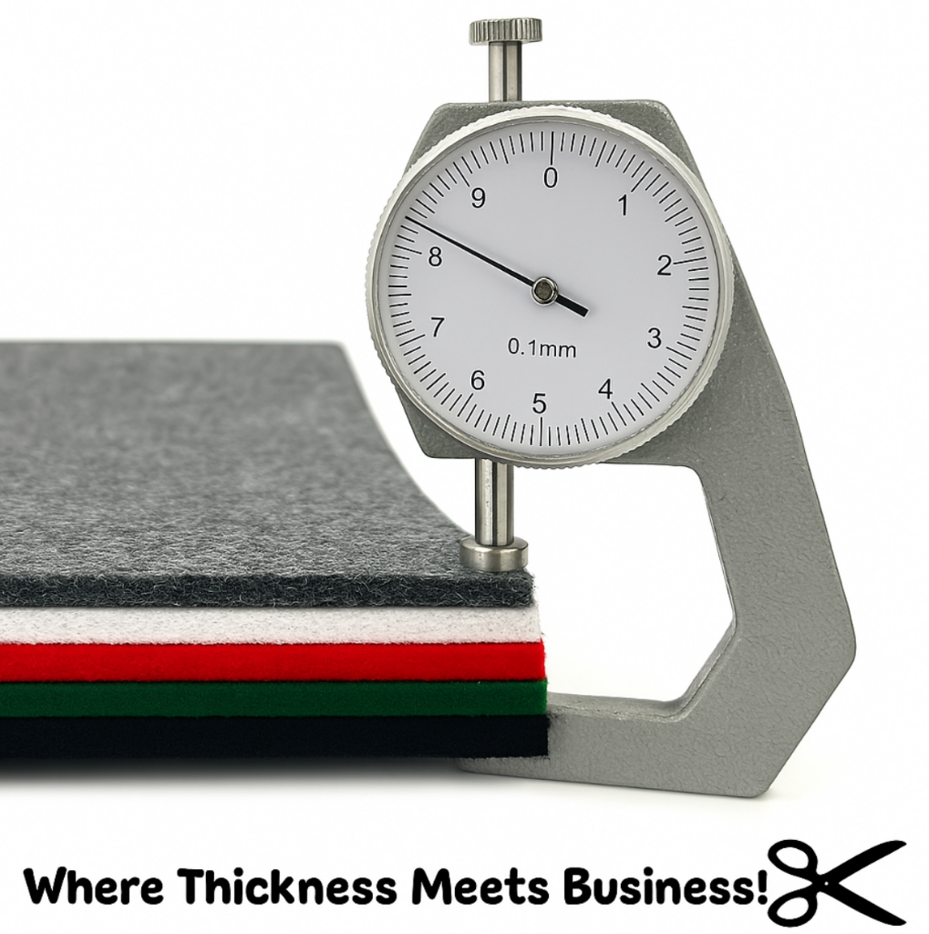 3.2mm Thick Acrylic Felt Sheets – 12"x18" Multi-Color or Single Color Options