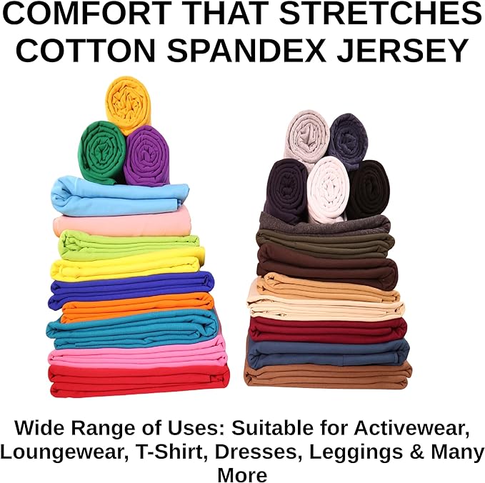 Wholesale Cotton Spandex Jersey Knit Fabric – 12oz | Cream