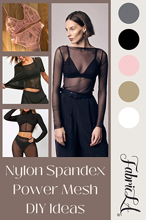 FabricLA Nylon Spandex Performance Power Mesh Fabric | Dusty Pink