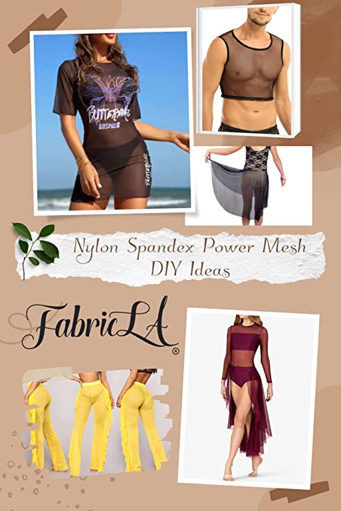 Nylon Spandex Performance Power Mesh Fabric | White