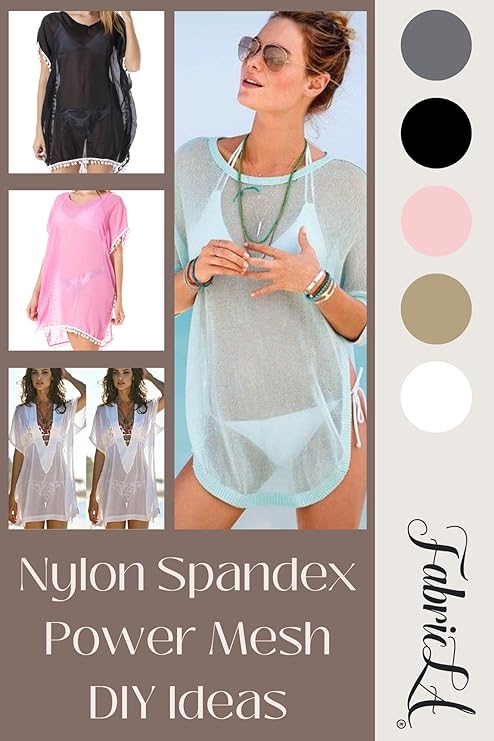 FabricLA Nylon Spandex Performance Power Mesh Fabric | Navy