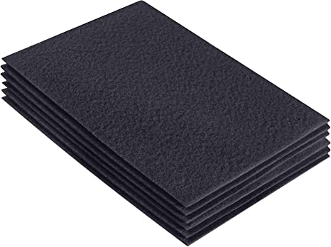 FabricLA Acrylic Felt 9"X12" Sheet Packs | Dark Gray