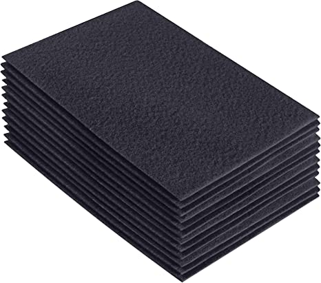 FabricLA Acrylic Felt 9"X12" Sheet Packs | Dark Gray