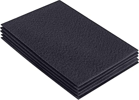 FabricLA Acrylic Felt 9"X12" Sheet Packs | Dark Gray