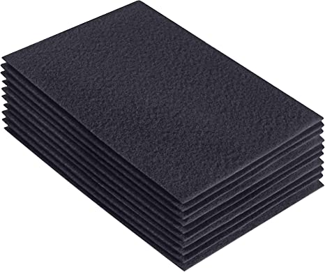 FabricLA Acrylic Felt 9"X12" Sheet Packs | Dark Gray